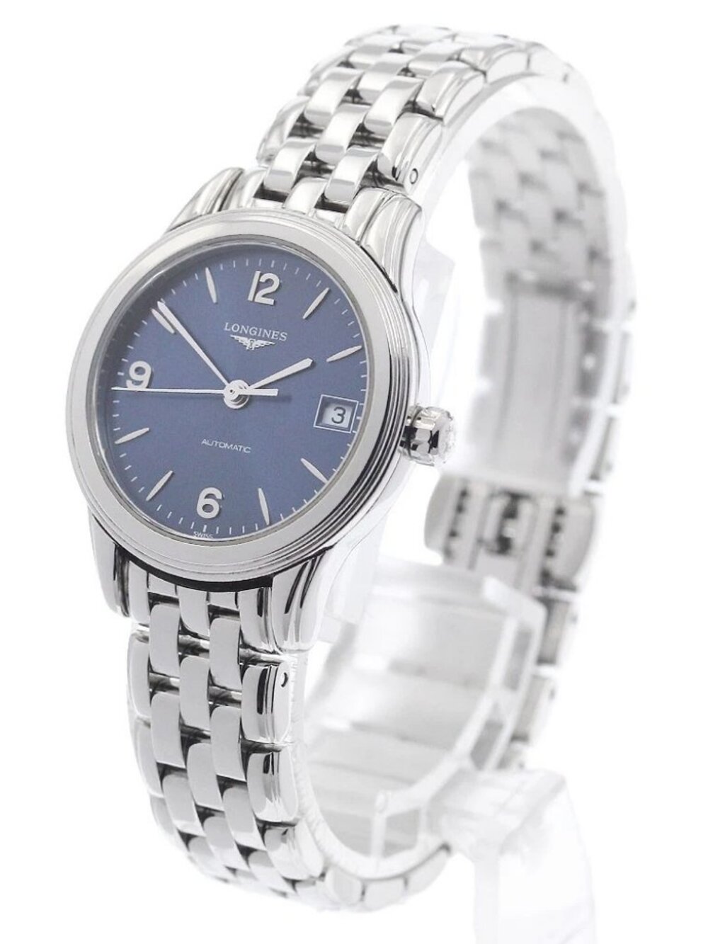 LONGINES Flagship L4.274.4 Date Navy Dial Automatic Ladies Watch_962901